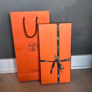 Hermes box and bag